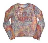 Ladies James Brown Funky Mesh Crop Top autorizzato Donne maglietta