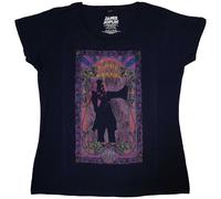 Ladies Janis Joplin Paisley & Flowers Frame autorizzato Donne maglietta