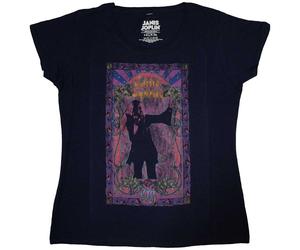 Ladies Janis Joplin Paisley & Flowers Frame autorizzato Donne maglietta