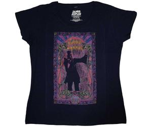 Ladies Janis Joplin Paisley & Flowers Frame autorizzato Donne maglietta