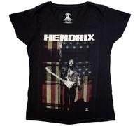 Ladies Jimi Hendrix Peace Flag ufficiale Donne maglietta signore