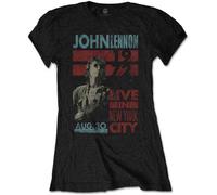 Ladies John Lennon Live In Nyc autorizzato Donne maglietta