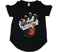 Ladies Judas Priest British Steel ufficiale Donne maglietta signore