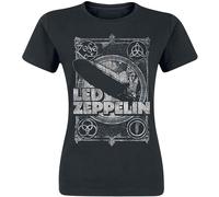 Ladies Led Zeppelin Vintage Print Lz1 autorizzato Donne maglietta