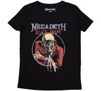 Ladies Megadeth Black Friday ufficiale Donne maglietta signore