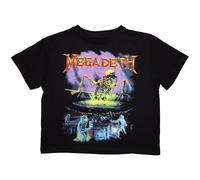 Ladies Megadeth Contaminated Crop Top autorizzato Donne maglietta