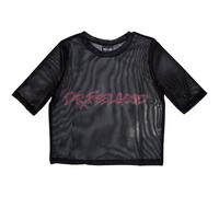 Ladies Motley Crue Dr Feelgood Mesh Crop Top autorizzato Donne maglietta