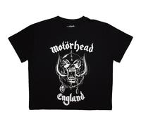 Ladies Motorhead England Crop Top autorizzato Donne maglietta