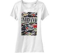 Ladies Nirvana Cassettes autorizzato Donne maglietta