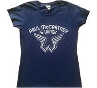 Ladies Paul Mccartney Wings Logo autorizzato Donne maglietta