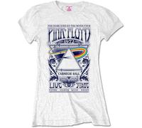 Ladies Pink Floyd Carnegie Hall White autorizzato Donne maglietta