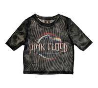 Ladies Pink Floyd Dark Side Moon Mesh Crop Top autorizzato Donne maglietta