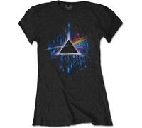 Ladies Pink Floyd Dark Side of the Moon Splat1 ufficiale Donne maglietta signore
