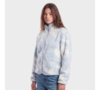 Ladies Printed Sherpa Jacket bluetiedye Rosso L