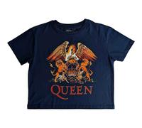 Ladies Queen Classic Crest Crop Top autorizzato Donne maglietta