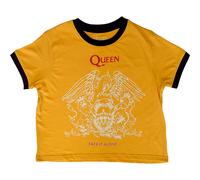 Ladies Queen Face It Alone Crest Crop Top autorizzato Donne maglietta