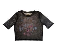 Ladies Ramones Graffiti Mesh Crop Top ufficiale Donne maglietta signore