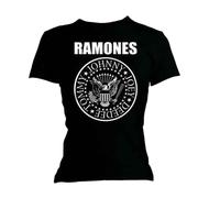 Ramones Ladies T-Shirt: Seal (Nero) (Skinny Fit)