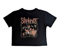 Ladies Slipknot Band Frame Crop Top autorizzato Donne maglietta