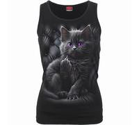 Ladies Spiral Cattitude Razor Back Vest autorizzato Donne maglietta