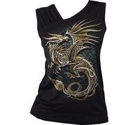 Ladies Spiral Celtic Dragon Slant Vest ufficiale Donne maglietta signore