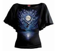 Ladies Spiral Witchcraft Latin Boatneck autorizzato Donne maglietta