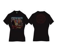Ladies The Beatles Black Sgt Pepper autorizzato Donne maglietta