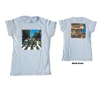 Ladies The Beatles Blue Abbey Road autorizzato Donne maglietta