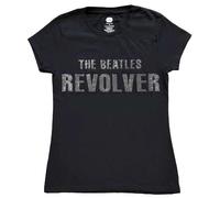 Ladies The Beatles Revolver Crystals Diamante ufficiale Donne maglietta signore