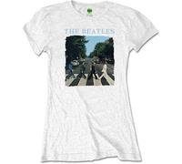 Ladies The Beatles White Abbey Road & Logo ufficiale Donne maglietta signore