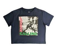 Ladies The Clash London Calling Crop Top autorizzato Donne maglietta