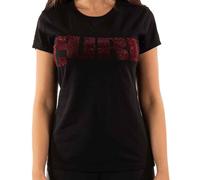 Ladies The Cure Logo Diamante autorizzato Donne maglietta