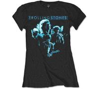 Ladies The Rolling Stones Band Glow autorizzato Donne maglietta