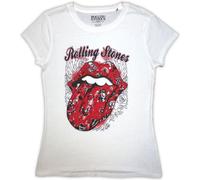 Ladies The Rolling Stones Tattoo Flash ufficiale Donne maglietta signore