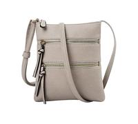 Ladies' Trendy Fashion Mini Shoulder Bag Soft Leather Solid Color Large Capacity Adjustable Belt(Grey)