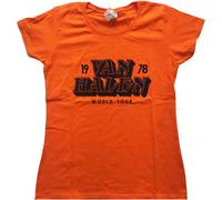 Ladies Van Halen World Tour '78 autorizzato Donne maglietta
