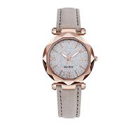 Ladies Watch Women's Watch Middle School Student Belt Stone for Men(Grey, One Size)