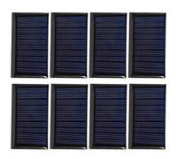 Ladieshow Mini Pannello Solare, 8PCS 30MA 5V Mini Celle solari Pannelli Piastra epossidica Solare Fai-da-Te Materiali per Giocattoli elettrici Caricabatterie per Celle fotovoltaiche