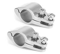 Ladieshow Morsetto Scorrevole a ganascia per Barca, 2 Pezzi Morsetto Scorrevole a mascella Superiore Bimini Raccordo Hardware per Barche in Acciaio per Yacht Commerciali gonfiabili(22mm)