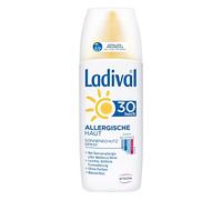 Ladival Protezione solare per pelle allergica, protezione spray 30+, confezione da 150 ml (etichetta in lingua italiana non garantita)