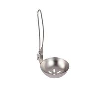 Ladles for Serving - Small Ladle Folding, Soup Ladle Stainless Steel | Soup Ladle Colander Outdoor Cooking Utensils Travel Baking Tools for Camping