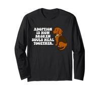 L'adozione di Broken Souls Guarisce Insieme Adotta Un Amante del Cane da Compagn Maglia a Manica