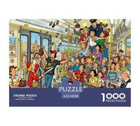 Ladri sulla metropolitana di Barcellona Puzzle in Legno Impermeabile DIY Puzzles Da 1000 Pezzi Per Adulti Sfidanti E Rompicapo Giochi Di Impegnativi