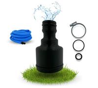 LADSPRINT® Adattatore per tubo da 1/2 pollici a 32 mm, adatto per Gardena e molti altri sistemi di tubazioni, inclusi anelli a O e fascetta per tubo, prodotto in Germania, PETG