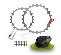 LADSPRINT® Punte in acciaio inox adatte per Gardena R40Li R50Li/Husqvarna 305 308 (fino al 2015) e molto altro ancora. Include 16 viti in acciaio inox | sbavato | Miglioramento della trazione per