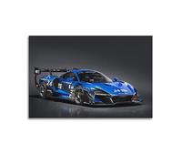 LADV Poster decorativo da parete su tela con auto da corsa per McLaren Senna GTR LM, 60 x 90 cm