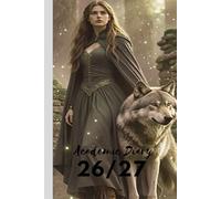 Lady and the Wolf 2026/2027 A5 Week To View Hardback Academic Diary With Weekly Affirmations: Gothic Fantasy Student Mid Year School Planner With Timetable