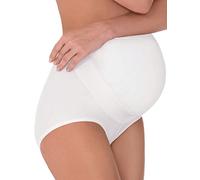 Lady Bella Lingerie Mamma Mia P0226 Guaina Gravidanza in Cotone Elasticizzato Made in Italy Pancera Gestante Contenitiva con Fascia di Sostegno su Pancia e Supporto Lombare (4, Bianco) by