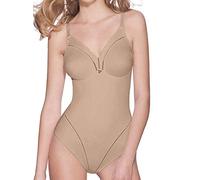 Lady Bella P6739 Body Donna Contenitivo Modellante - Shapewear senza Ferretto in Coppa C Preformata, Non imbottita e Senza Cuciture - Tessuto Doppiato per Pancia Piatta ed effetto Snellente (Skin, 4C)