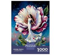 Lady Bloom Dress 1000 Pezzi Bundle Puzzle Ethereal Floral Grace Puzzle Premium Cartone Qualità - Anziani Appassionati, Allenamento Concentrazione, Regalo Inaugurazione E Pause Ufficio 38x26cm/1000pcs